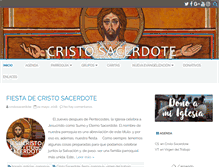 Tablet Screenshot of cristosacerdote.es